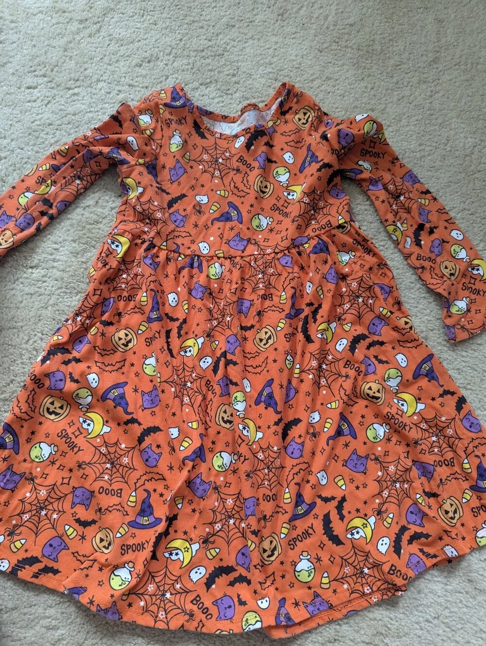 Children's Place Halloween/Fall/Pumpkin Lot Dresses And Long Sleeve Shirts 5T